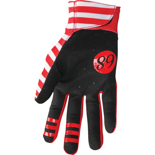 Thor - Mainstay Gloves - Slice - White/Red - Medium