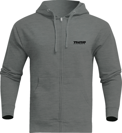 Formula Zip-Up Fleece Sweatshirt - Heather Gunmetal - XL - Lutzka's Garage