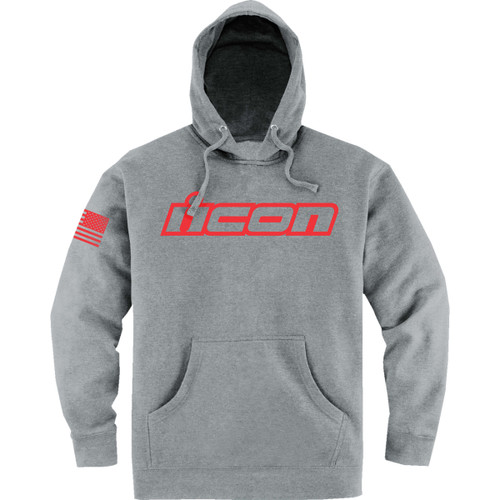 Icon - Clasicon™ Hoodie - Heather Gray - Large