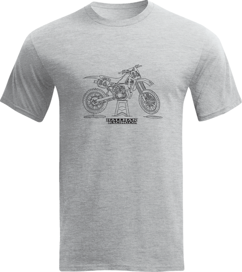 Hallman 2 Smoker T-Shirt - Gray - Large - Lutzka's Garage