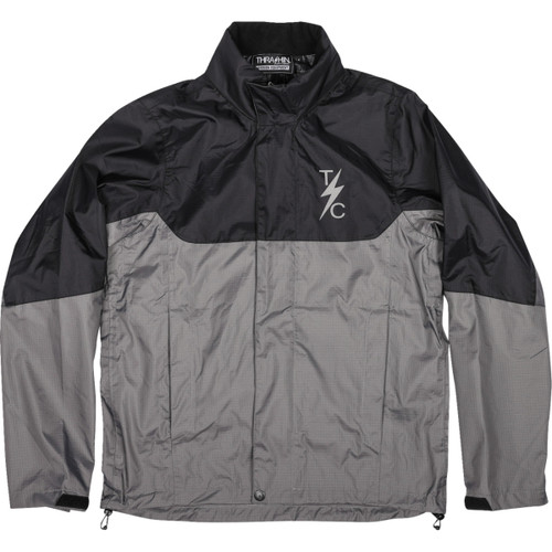 Thrashin Supply CO. #TMJ-11-12 - Mission WP Rain Jacket - Black/Gray - 2XL