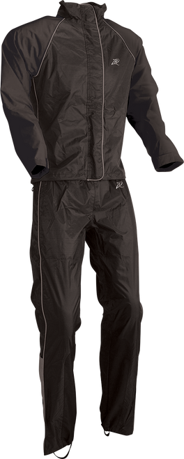 Womens 2-Piece Rainsuit - Black - XS - Lutzka's Garage