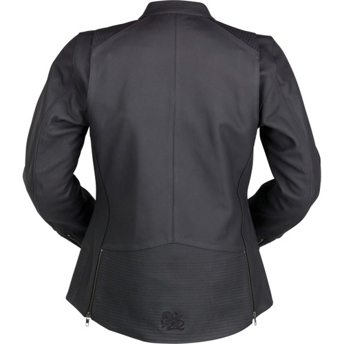 Z1R - Women's Matchlock Leather Jacket - Black - Medium