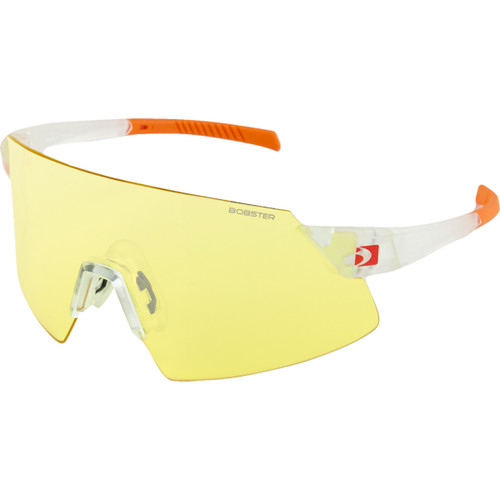 Bobster #BCAD01 - Cadence Sunglasses - Matte Clear/Orange - Interchangeable Lens