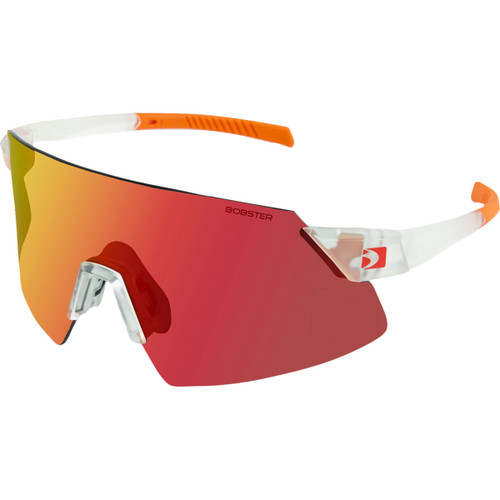 Bobster #BCAD01 - Cadence Sunglasses - Matte Clear/Orange - Interchangeable Lens