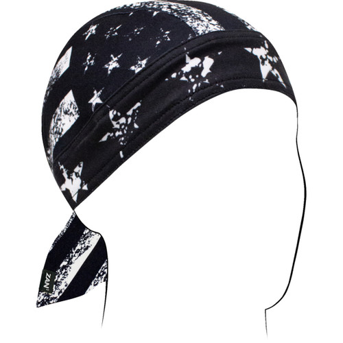 ZAN Headgear #ZL164 - Flydanna® Sportflex® - Distressed Flag - Black/White
