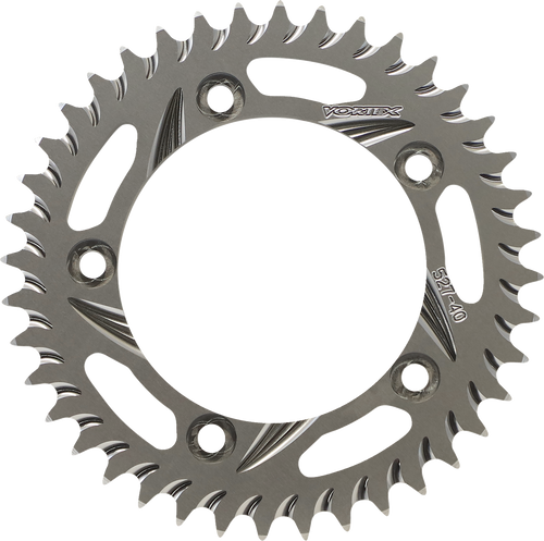 Aluminum Sprocket - Silver - Rear - 40 Tooth - Lutzka's Garage