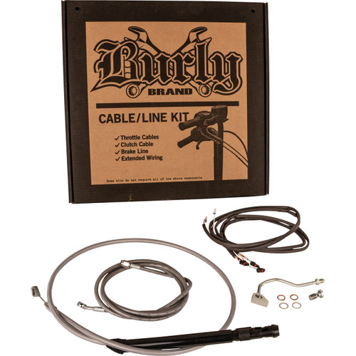 Burly Brand #B30-1317 - Touring Model Control Kit - Bagger - 15" - Stainless Steel