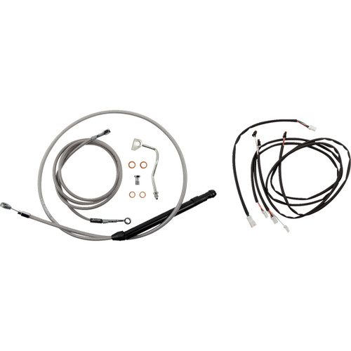 Burly Brand #B30-1312 - Touring Model Control Kit - Gorilla Ape Hanger - 16" - Stainless Steel