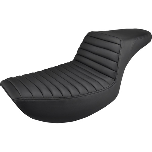 Saddlemen #882-09-171 - Step-Up Seat - Front Tuck-n-Roll - Black - FXR