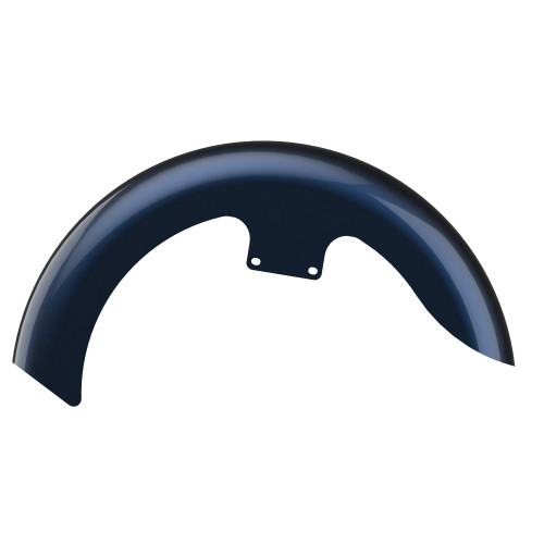 Advanblack Blue Steel 19" Reveal Wrapper Hugger Front Fender For ''86-''21 Harley Touring Models