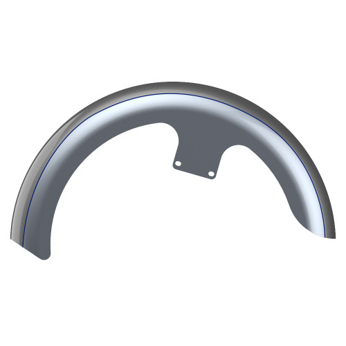 Charcoal Pearl and Brilliant Silver 19" REVEAL WRAPPER HUGGER FRONT FENDER FOR '09-'23 HARLEY TOURING