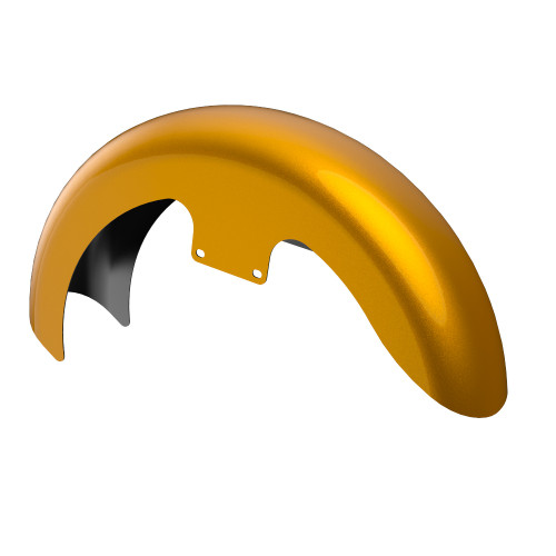 Advanblack Prospect Gold Pearl 19" Reveal Wrapper Hugger Front Fender For ''86-''21 Harley Touring Models