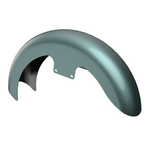 Advanblack Silver Pine 19" Reveal Wrapper Hugger Front Fender For ''86-''21 Harley Touring Models