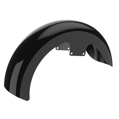Advanblack Vivid Black 19" Reveal Wrapper Hugger Front Fender For ''86-''21 Harley Touring Models