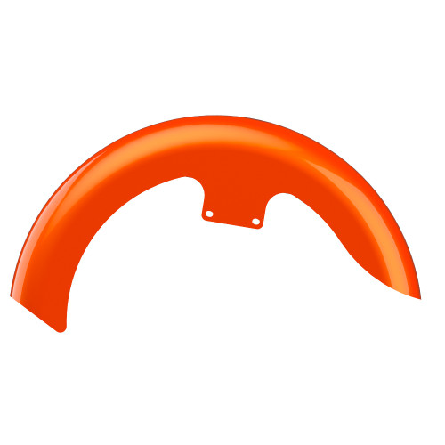 Wicked Orange Pearl 19" Reveal Wrapper Hugger Front Fender For ''86-''21 Harley Touring Models