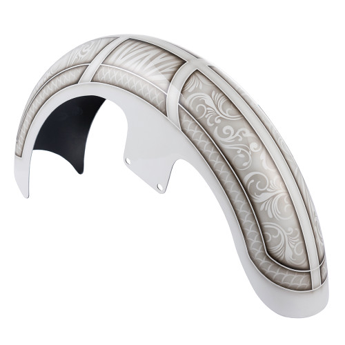 El Sueno airbrush 21" Reveal Wrapper Hugger Front Fender For '09-'22 Harley Touring Models