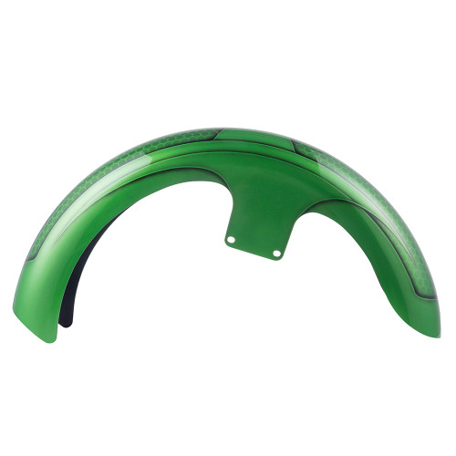 Ravager Series Airbrushed 21" Reveal Wrapper Hugger Front Fender For '09-'23 Harley Touring Models