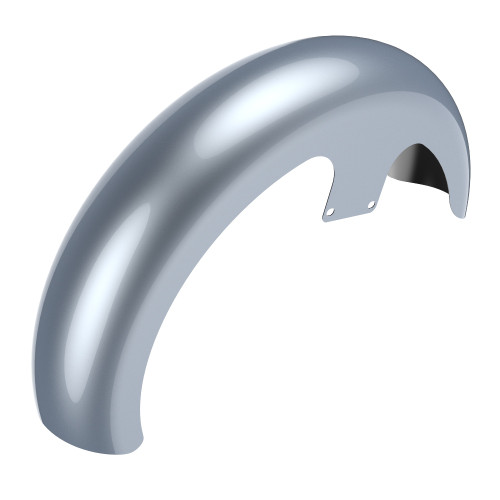 Advanblack Atlas Silver Metallic 21" Reveal Wrapper Hugger Front Fender For ''86-''21 Harley Touring Models