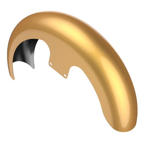 Advanblack Black Hills Gold 21" Reveal Wrapper Hugger Front Fender For ''86-''21 Harley Touring Models