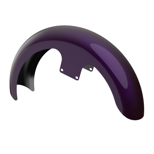 Advanblack Hard Candy Purple Fire 21" Reveal Wrapper Hugger Front Fender For ''86-''21 Harley Touring Models
