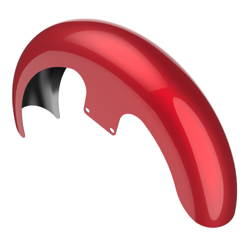 Advanblack Sunset Orange 21" Reveal Wrapper Hugger Front Fender For ''86-''21 Harley Touring Models