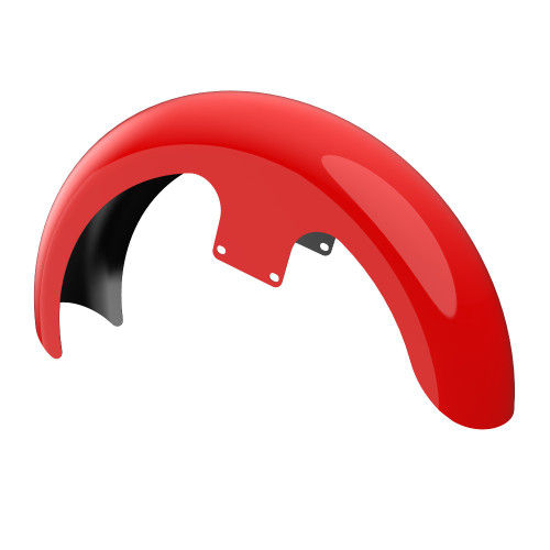 Advanblack Scarlet Red 21" Reveal Wrapper Hugger Front Fender For ''86-''21 Harley Touring Models