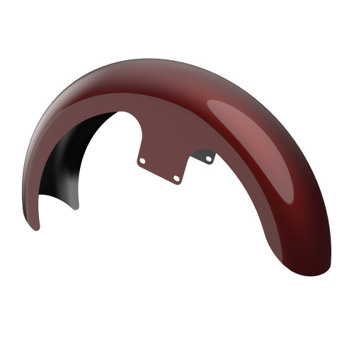 Advanblack  Stiletto Red 21" Reveal Wrapper Hugger Front Fender For ''86-''21 Harley Touring Models-Stiletto Red