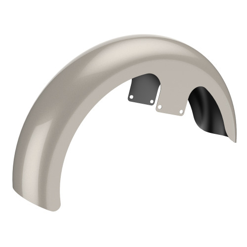 Advanblack White Sand Pearl 21" Reveal Wrapper Hugger Front Fender For ''86-''21 Harley Touring Models