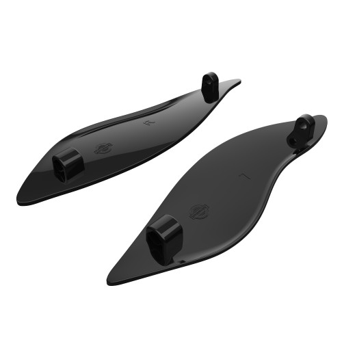 Advanblack Adjustable Fairing Air Deflectors for 2014+ Harley Batwing