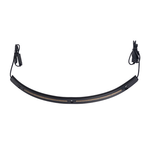 Black Radiant Trim LED RUN/TURN Windshield Trim