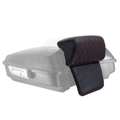 Advanblack Diamond Pattern Stitching Backrest Pad For Rushmore Razor Chopped Tour Pack