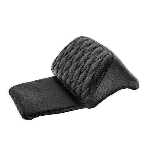Advanblack Black Diamond Pattern Stitching Chopped Tour Pack Cushion Razor Backrest Pillow Pad For 2014+  Harley Tour-Pak Luggage