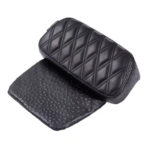 Raptor Small Backrest Pad with Black Custom Stitching for Harley Touring Models