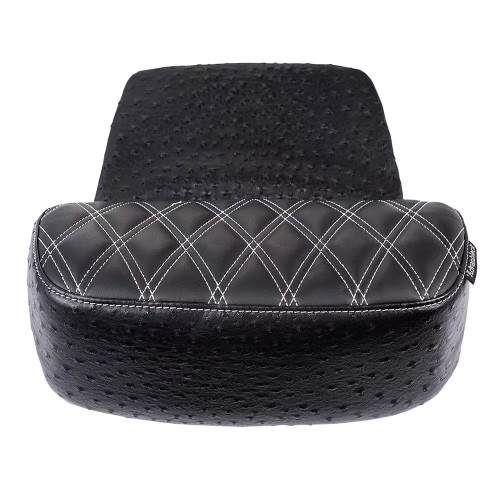 Raptor Small Backrest Pad with Beige Custom Stitching for Harley Touring Models