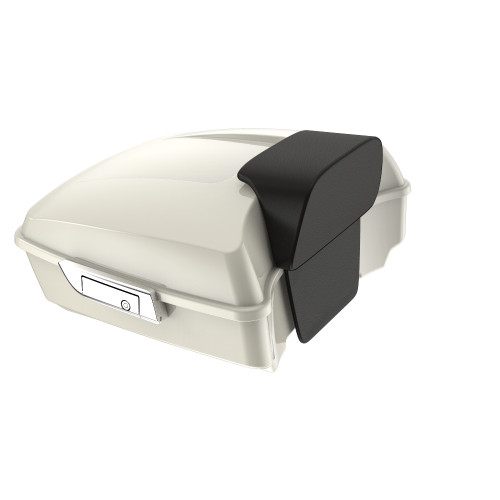 Advanblack Birch White Chopped Tour Pack Pak Pad  Luggage Trunk For '97-'22 Harley Touring Street Electra Road Glide