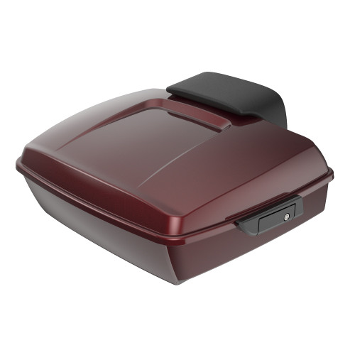 Advanblack Mysterious Red Sunglo Chopped Tour Pack Pad Luggage Trunk For '97-'21 Harley Touring Street Electra Road Glide