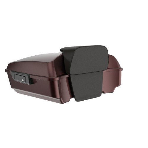Advanblack Merlot Sunglo Chopped Tour Pack Pak Pad  Luggage Trunk For '97-'21 Harley Touring Street Electra Road Glide