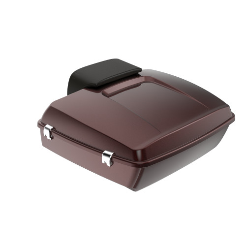 Advanblack Merlot Sunglo Chopped Tour Pack Pak Pad  Luggage Trunk For '97-'21 Harley Touring Street Electra Road Glide