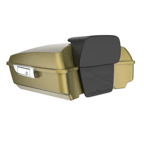 Advanblack Olive Gold Chopped Tour Pack Pad Luggage Trunk For '97-'21 Harley Touring Street Electra Road Glide
