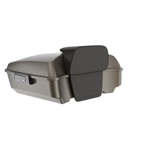 Advanblack River Rock Gray Chopped Tour Pack Pak Pad Luggage Trunk For  '97-'21 Harley Touring Street Electra Road Glide