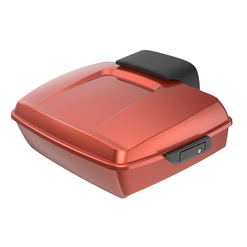 Advanblack Sedona Orange Chopped Tour Pack Pad Luggage Trunk For '97-'21 Harley Touring Street Electra Road Glide