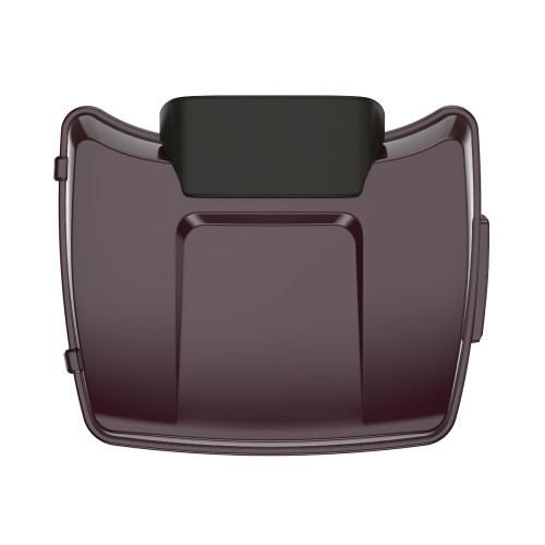 Black Cherry Chopped Tour Pack Pad Luggage Trunk For '97-'23 Harley Touring