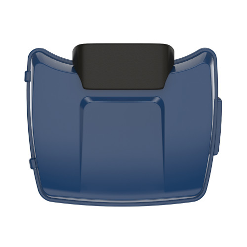 Billiard Blue Chopped Tour Pack Pad Luggage Trunk For '97-'23 Harley Touring