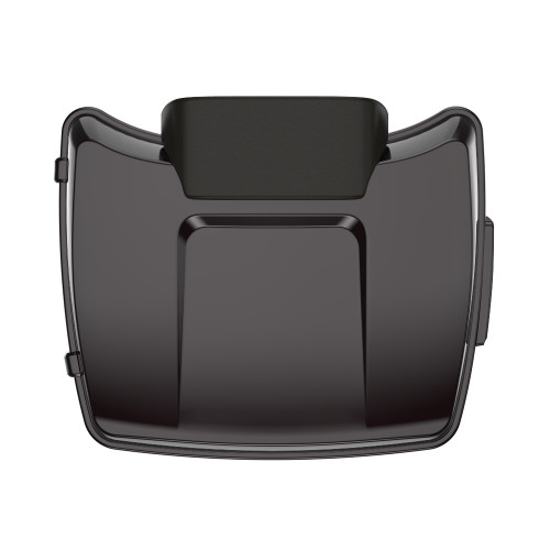 Blackened Cayenne Chopped Tour Pack Pad Luggage Trunk For '97-'23 Harley Touring