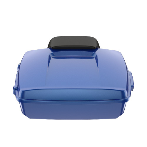 Blue Max Chopped Tour Pack Pad Luggage Trunk For '97-'23 Harley Touring