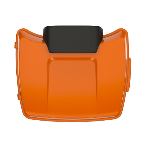 Baja Orange Chopped Tour Pack Pad Luggage Trunk For '97-'23 Harley Touring