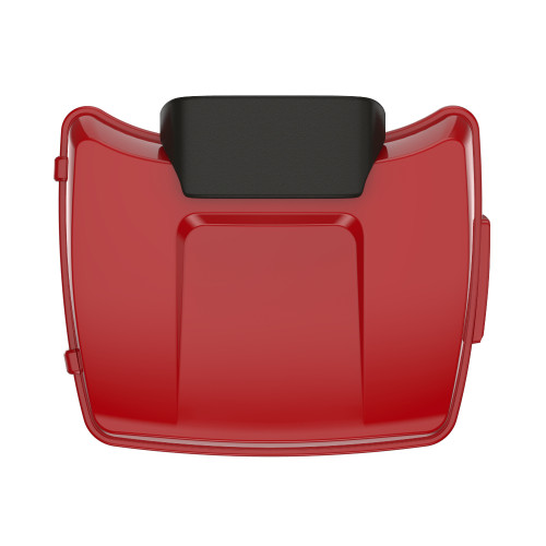 Billiard Red Chopped Tour Pack Pad Luggage Trunk For '97-'23 Harley Touring