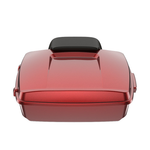 Hard Candy Hot Rod Red Flake Chopped Tour Pack Pad Luggage Trunk For '97-'23 Harley Touring