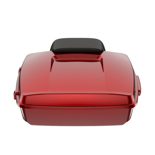 Heirloom Red Fade Chopped Tour Pack Pad Luggage Trunk For '97-'23 Harley Touring